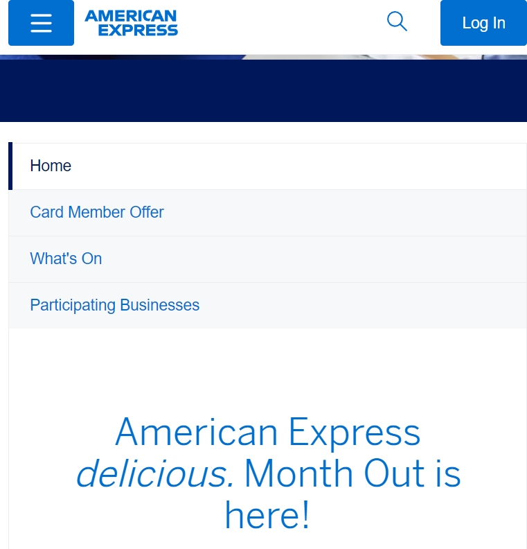 American Express 美食月卡友优惠20% 折扣，可返还25澳元